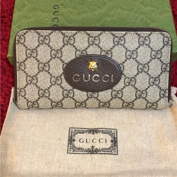 GUCCI AUTHENTIC NEO VINTAGE GG SUPREME CONTINENTAL WALLET. GUC. FULL INCLUSION. - Picture 1 of 11